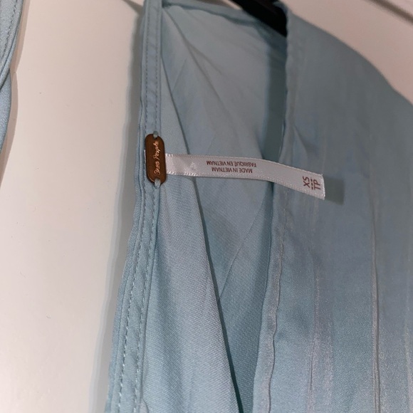 Balloon Long Sleeve Blouse Light Blue Size XS - Picture 8 of 11